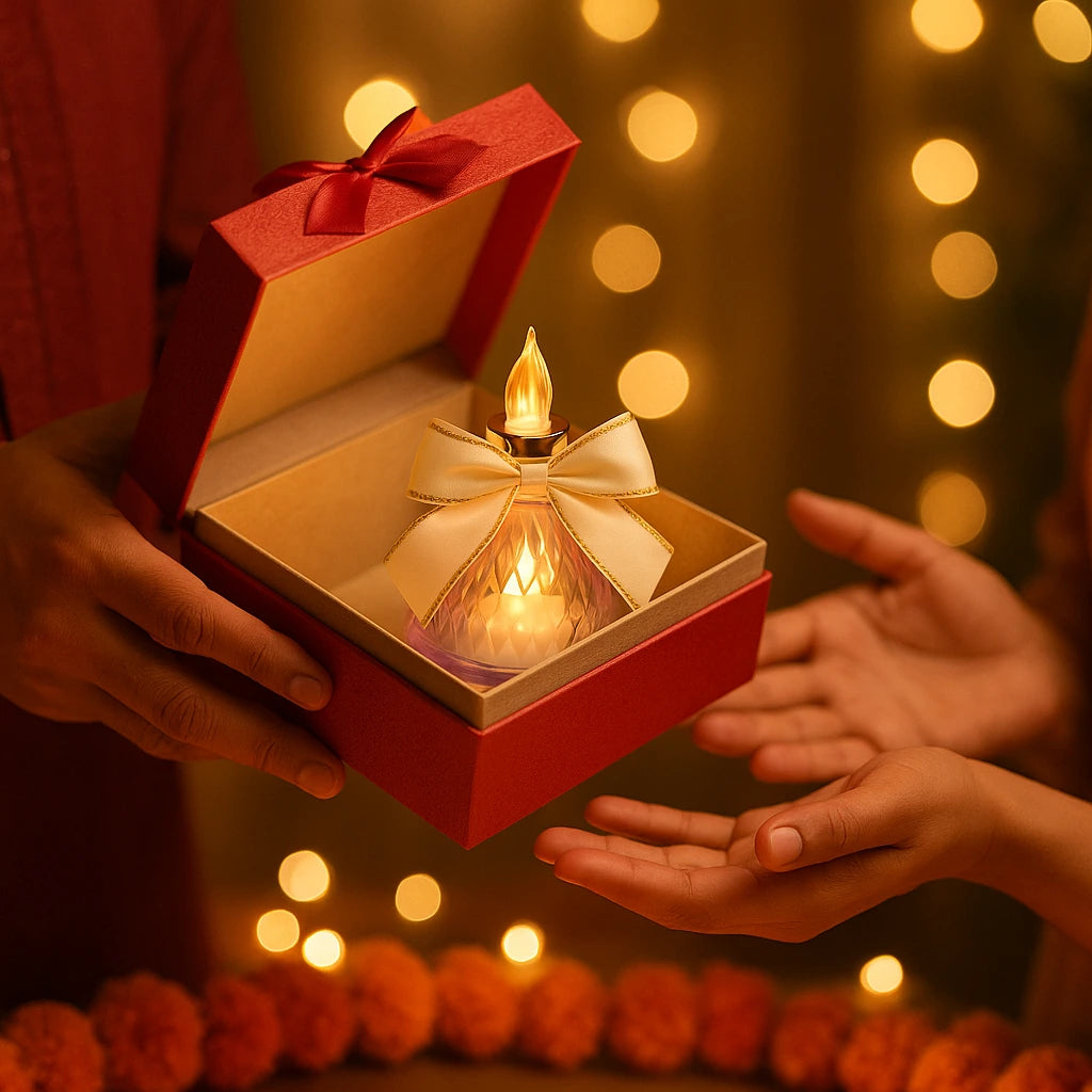 Mr. Flameless Tea LED Candle Lights | Elegant Bow Design