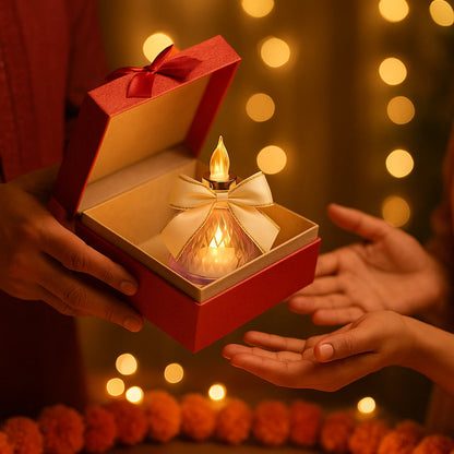 Mr. Flameless Tea LED Candle Lights | Elegant Bow Design