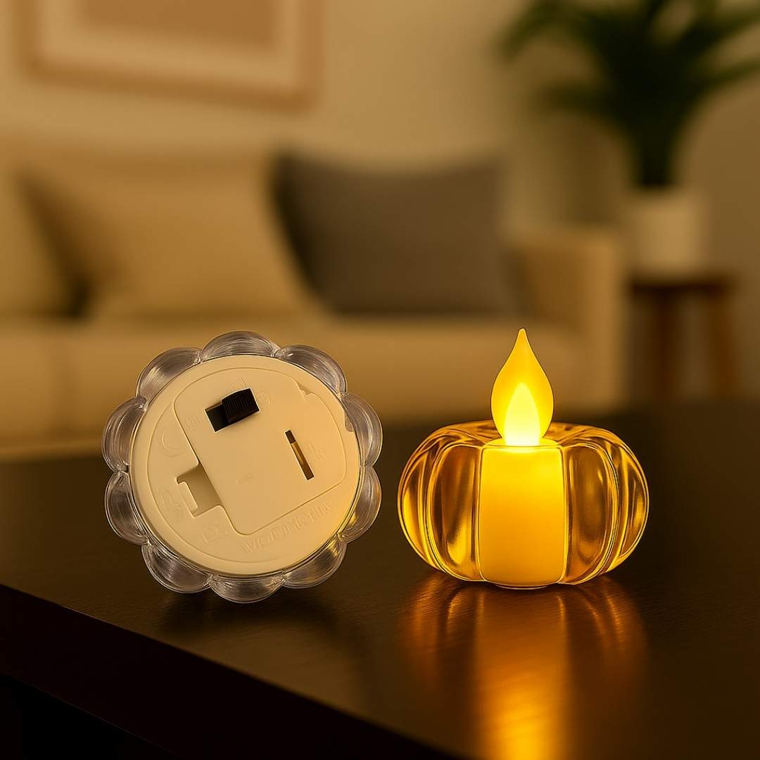 Pumpkin Crystal LED Light  | Perfect for Diwali, Pooja & Home Decor