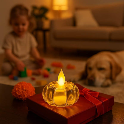 Pumpkin Crystal LED Light  | Perfect for Diwali, Pooja & Home Decor